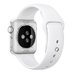 Curea iUni compatibila cu Apple Watch 1/2/3/4/5/6/7, 40mm, Silicon, White